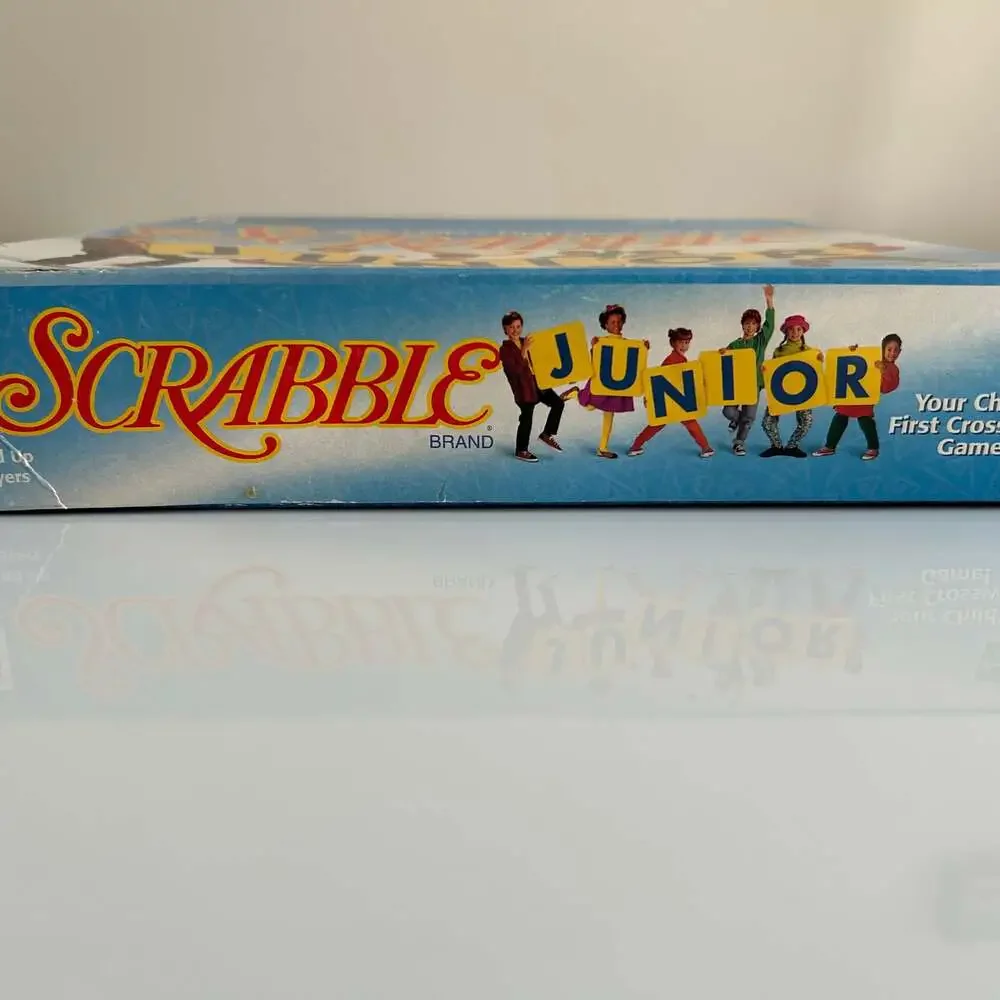 Vintage 1999 Scrabble Junior 2-Sided Board Game Milton Bradley Hasbro